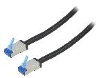 Cable - Adaptateur Reseau - Telephonie Cable reseau RJ45 male S-FTP Cat 6a noir - 15m
