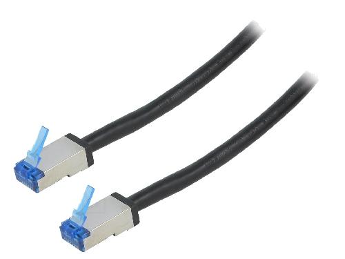 Cable - Adaptateur Reseau - Telephonie Cable reseau RJ45 male S-FTP Cat 6a noir - 15m