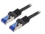 Cable - Adaptateur Reseau - Telephonie Cable reseau RJ45 male S-FTP Cat 6a noir- 1m