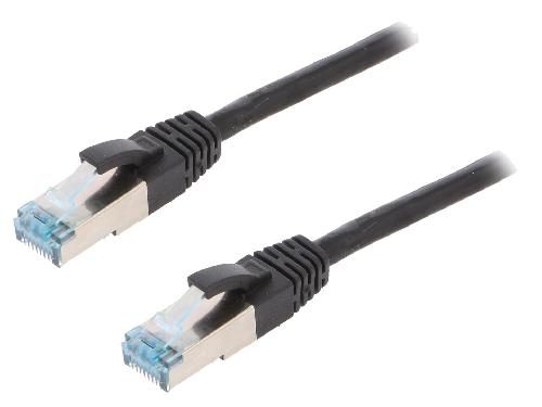 Cable - Adaptateur Reseau - Telephonie Cable reseau RJ45 male S-FTP Cat 6a noir- 1m