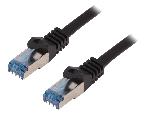 Cable - Adaptateur Reseau - Telephonie Cable reseau RJ45 male S-FTP Cat 6a noir- 20m
