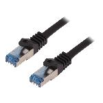 Cable reseau RJ45 male S-FTP Cat 6a noir- 20m