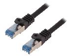 Cable - Adaptateur Reseau - Telephonie Cable reseau RJ45 male S-FTP Cat 6a noir- 20m