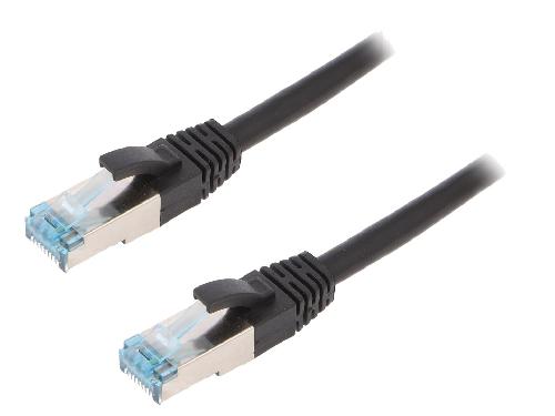 Cable - Connectique Pour Peripherique Cable reseau RJ45 male S-FTP Cat 6a noir- 20m