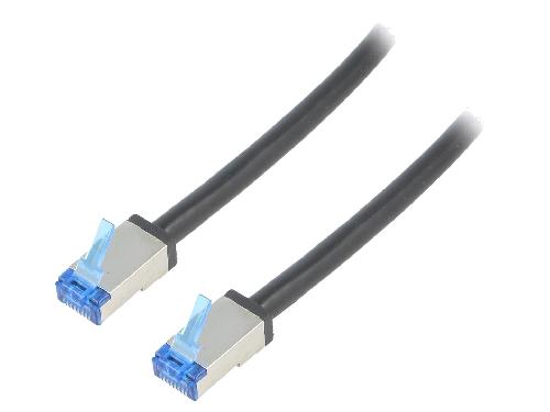 Cable - Adaptateur Reseau - Telephonie Cable reseau RJ45 male S-FTP Cat 6a noir - 20m