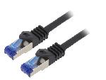 Cable - Adaptateur Reseau - Telephonie Cable reseau RJ45 male S-FTP Cat 6a noir- 2m