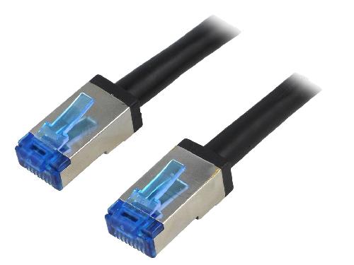 Cable - Adaptateur Reseau - Telephonie Cable reseau RJ45 male S-FTP Cat 6a noir - 30m