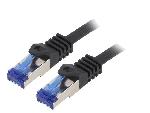 Cable - Adaptateur Reseau - Telephonie Cable reseau RJ45 male S-FTP Cat 6a noir- 3m