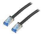 Cable - Adaptateur Reseau - Telephonie Cable reseau RJ45 male S-FTP Cat 6a noir - 3m