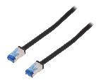 Cable - Adaptateur Reseau - Telephonie Cable reseau RJ45 male S-FTP Cat 6a noir - 40m