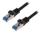 Cable - Adaptateur Reseau - Telephonie Cable reseau RJ45 male S-FTP Cat 6a noir- 50m
