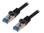 Cable - Adaptateur Reseau - Telephonie Cable reseau RJ45 male S-FTP Cat 6a noir- 50m