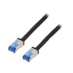 Cable reseau RJ45 male S-FTP Cat 6a noir - 50m Cable reseau RJ45 male S-FTP Cat 6a noir - 50m
