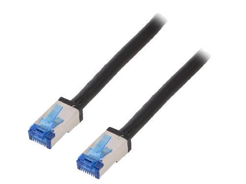 Cable - Adaptateur Reseau - Telephonie Cable reseau RJ45 male S-FTP Cat 6a noir - 50m