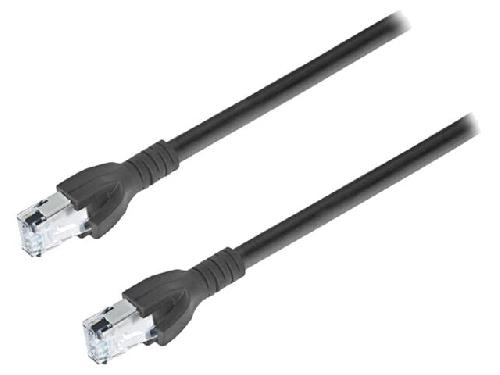 Cable - Adaptateur Reseau - Telephonie Cable reseau RJ45 male S-FTP Cat 6a noir - 5m