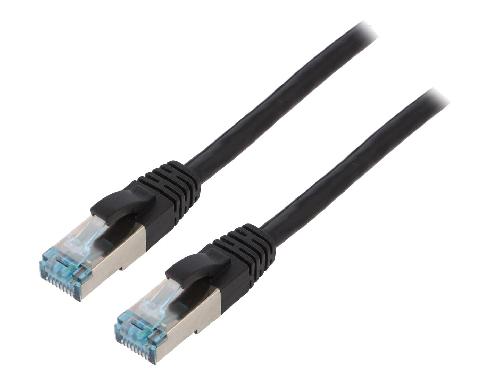 Cable - Connectique Pour Peripherique Cable reseau RJ45 male S-FTP Cat 6a noir- 5m