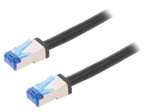 Cable - Adaptateur Reseau - Telephonie Cable reseau RJ45 male S-FTP Cat 6a noir - 5m