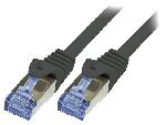 Cable - Adaptateur Reseau - Telephonie Cable reseau RJ45 male S-FTP Cat 6a noir- 7.5m