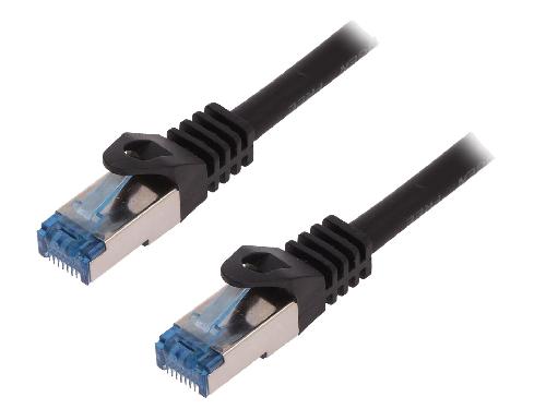Cable - Adaptateur Reseau - Telephonie Cable reseau RJ45 male S-FTP Cat 6a noir- 7.5m