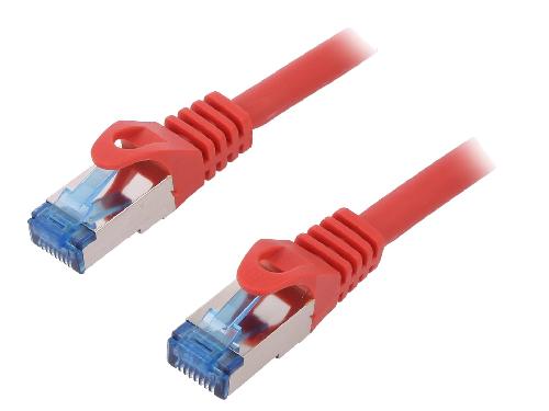Cable - Connectique Pour Peripherique Cable reseau RJ45 male S-FTP Cat 6a rouge- 1.5m
