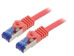 Cable - Adaptateur Reseau - Telephonie Cable reseau RJ45 male S-FTP Cat 6a rouge- 1m