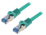 Cable - Adaptateur Reseau - Telephonie Cable reseau RJ45 male S-FTP Cat 6a vert- 1.5m