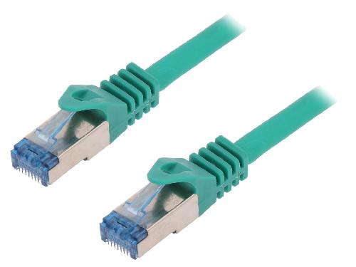 Cable - Adaptateur Reseau - Telephonie Cable reseau RJ45 male S-FTP Cat 6a vert- 1.5m