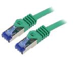 Cable - Adaptateur Reseau - Telephonie Cable reseau RJ45 male S-FTP Cat 6a vert- 1m