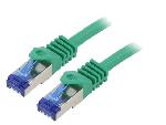Cable - Adaptateur Reseau - Telephonie Cable reseau RJ45 male S-FTP Cat 6a vert- 2m