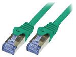 Cable - Adaptateur Reseau - Telephonie Cable reseau RJ45 male S-FTP Cat 6a vert- 3m