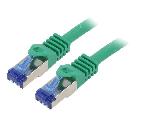 Cable - Adaptateur Reseau - Telephonie Cable reseau RJ45 male S-FTP Cat 6a vert- 5m