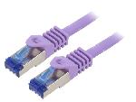 Cable - Adaptateur Reseau - Telephonie Cable reseau RJ45 male S-FTP Cat 6a violet- 1.5m
