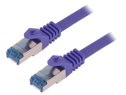 Cable - Adaptateur Reseau - Telephonie Cable reseau RJ45 male S-FTP Cat 6a violet- 10m