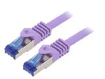 Cable - Adaptateur Reseau - Telephonie Cable reseau RJ45 male S-FTP Cat 6a violet- 1m