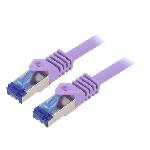 Cable reseau RJ45 male S-FTP Cat 6a violet- 1m
