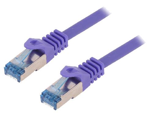 Cable - Adaptateur Reseau - Telephonie Cable reseau RJ45 male S-FTP Cat 6a violet - 2m