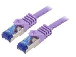 Cable - Adaptateur Reseau - Telephonie Cable reseau RJ45 male S-FTP Cat 6a violet - 3m