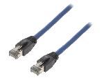 Cable - Adaptateur Reseau - Telephonie Cable reseau RJ45 male S-FTP Cat 8.1 bleu- 5m