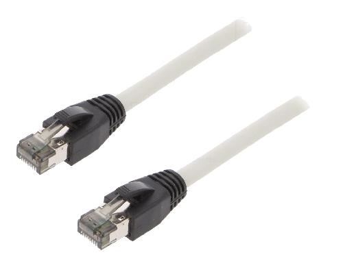 Cable - Adaptateur Reseau - Telephonie Cable reseau RJ45 male S-FTP Cat 8.1 gris- 0.5m