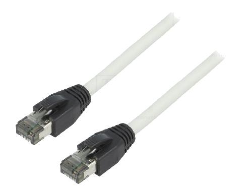 Cable - Adaptateur Reseau - Telephonie Cable reseau RJ45 male S-FTP Cat 8.1 gris- 2m