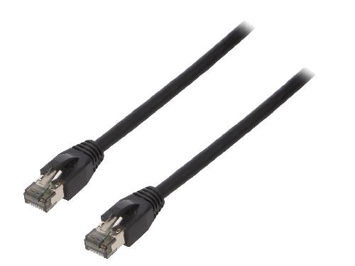 Cable - Adaptateur Reseau - Telephonie Cable reseau RJ45 male S-FTP Cat 8.1 noir- 15m