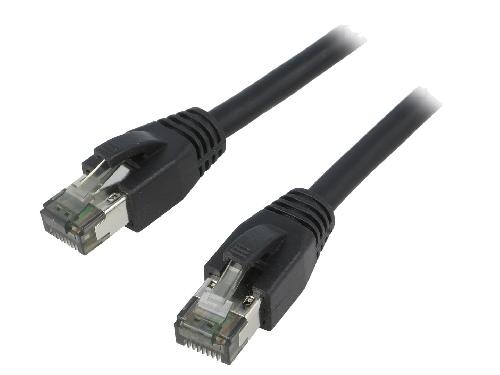Cable - Adaptateur Reseau - Telephonie Cable reseau RJ45 male S-FTP Cat 8.1 noir- 1m