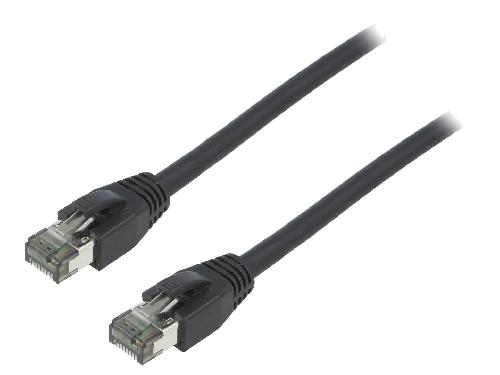 Cable - Adaptateur Reseau - Telephonie Cable reseau RJ45 male S-FTP Cat 8.1 noir- 2m