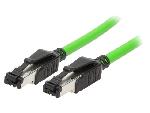 Cable - Adaptateur Reseau - Telephonie Cable reseau RJ45 male SF-UTP Cat 5 vert- 5m
