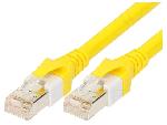 Cable reseau RJ45 male SF-UTP Cat 5e jaune - 0.3m