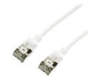 Cable - Adaptateur Reseau - Telephonie Cable reseau RJ45 male U-FTP Cat 6a blanc - 1m