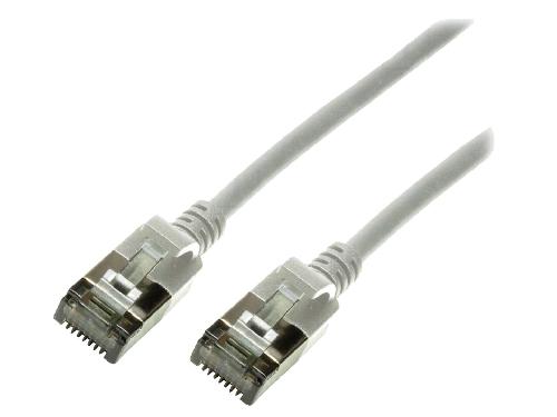 Cable - Connectique Pour Peripherique Cable reseau RJ45 male U-FTP Cat 6a gris - 1m