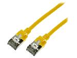 Cable - Adaptateur Reseau - Telephonie Cable reseau RJ45 male U-FTP Cat.6a Jaune - 3m