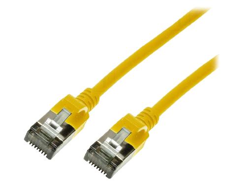 Cable - Adaptateur Reseau - Telephonie Cable reseau RJ45 male U-FTP Cat.6a Jaune - 3m
