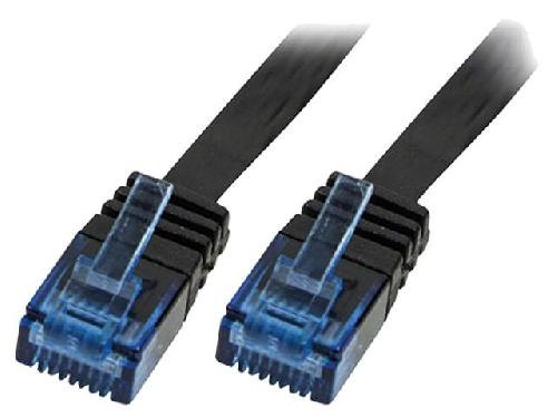 Cable - Adaptateur Reseau - Telephonie Cable reseau RJ45 male U-UTP Cat 5e noir - 0.5m